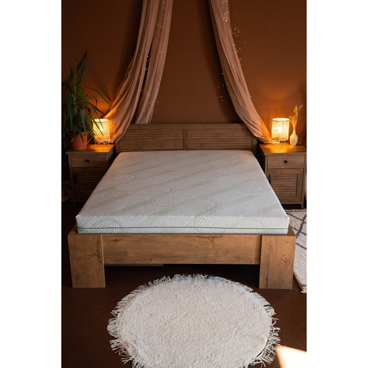 Пружинний ортопедичний матрац Usleep PhytoLife Organic Linen 160x200