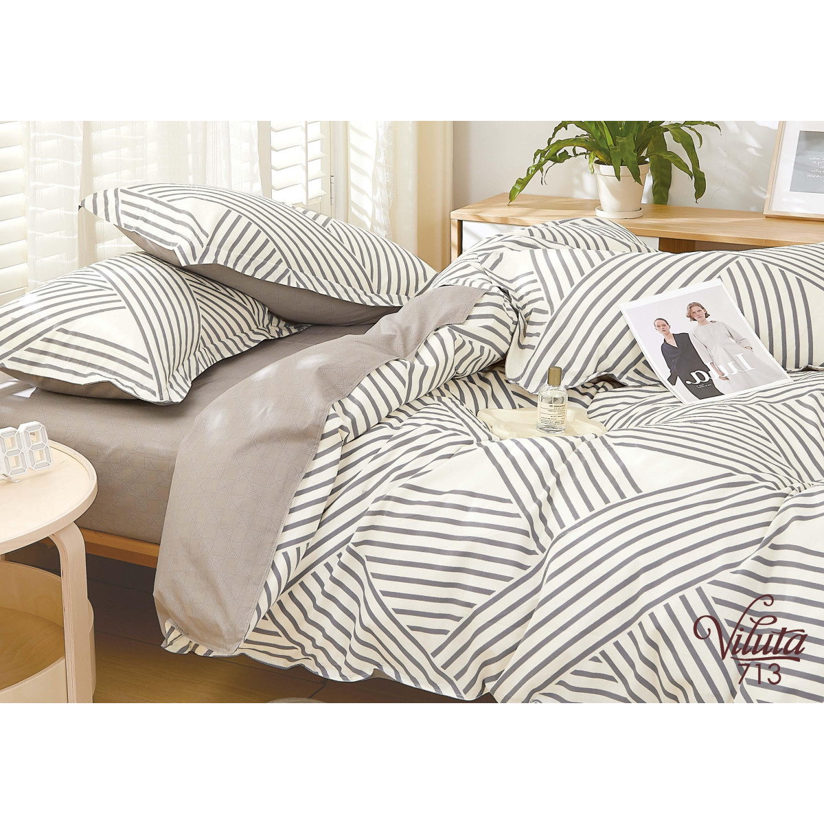 Комплект постельного белья Viluta Двуспальный Сатин Twill 713