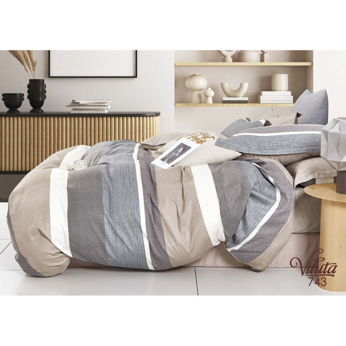 Комплект постельного белья Viluta Семейный Сатин Twill 743