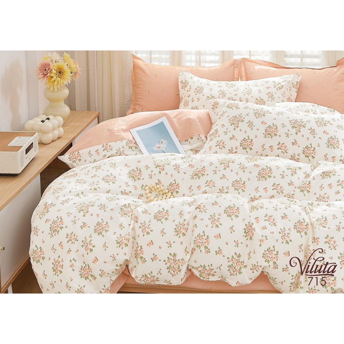Комплект постельного белья Viluta Двуспальный Сатин Twill 715