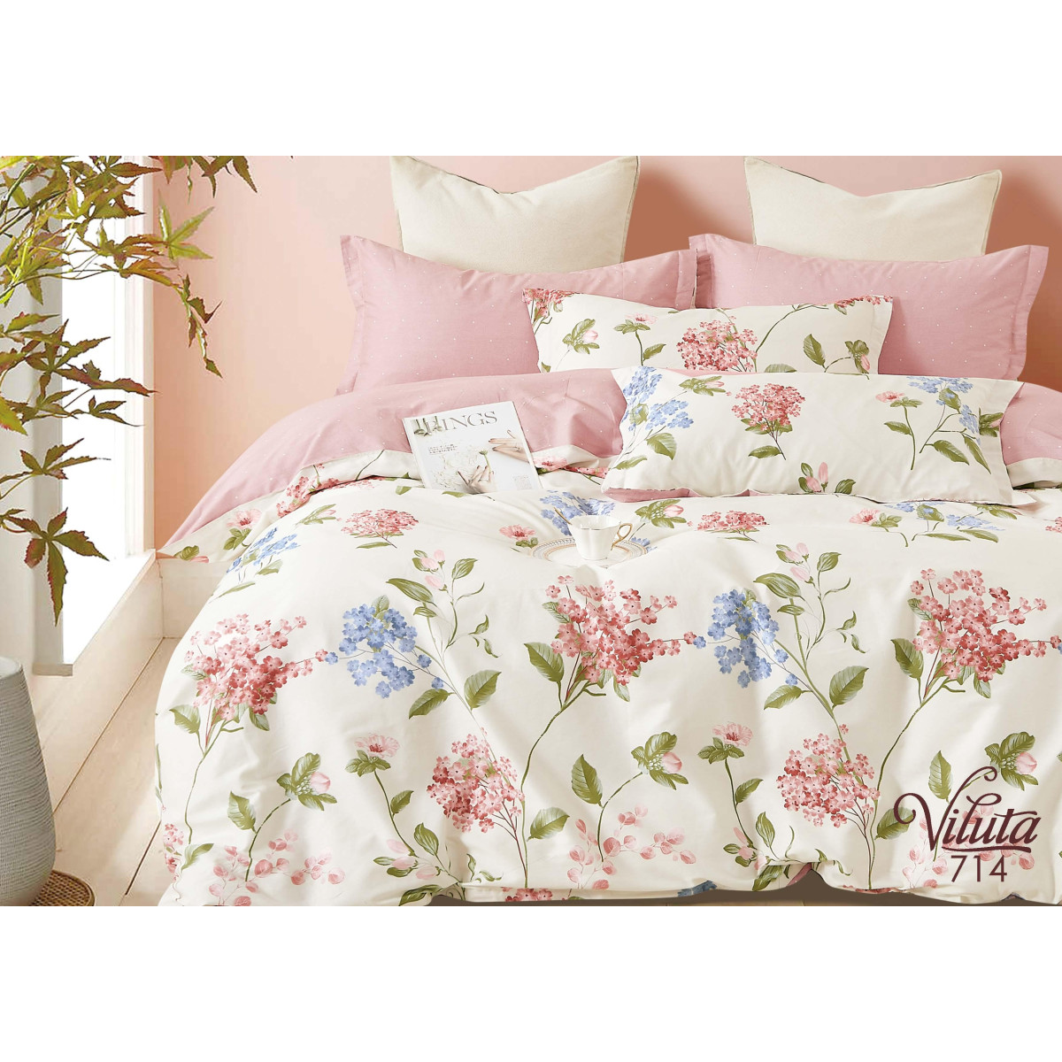 Комплект постельного белья Viluta Двуспальный Сатин Twill 714