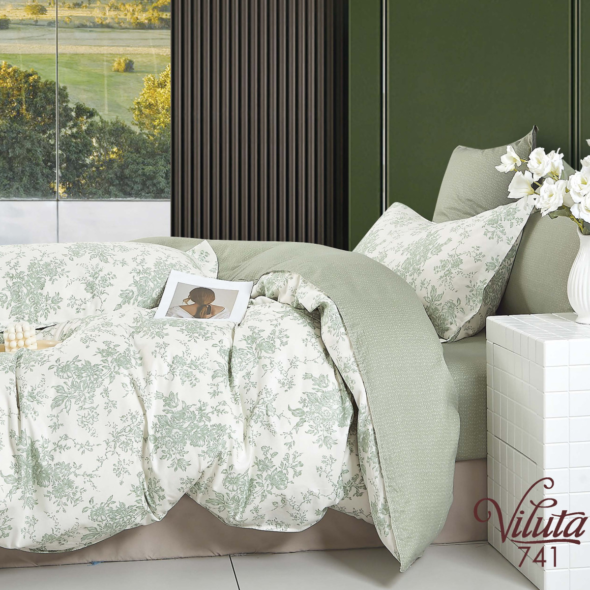 Комплект постельного белья Viluta Двуспальный Сатин Twill 741