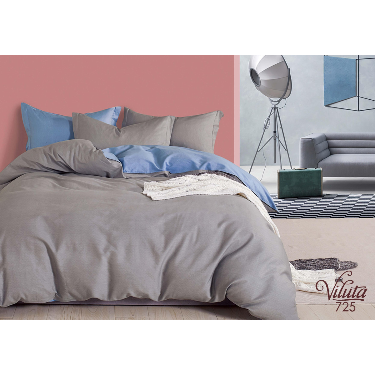 Комплект постельного белья Viluta Полуторный Сатин Twill 725