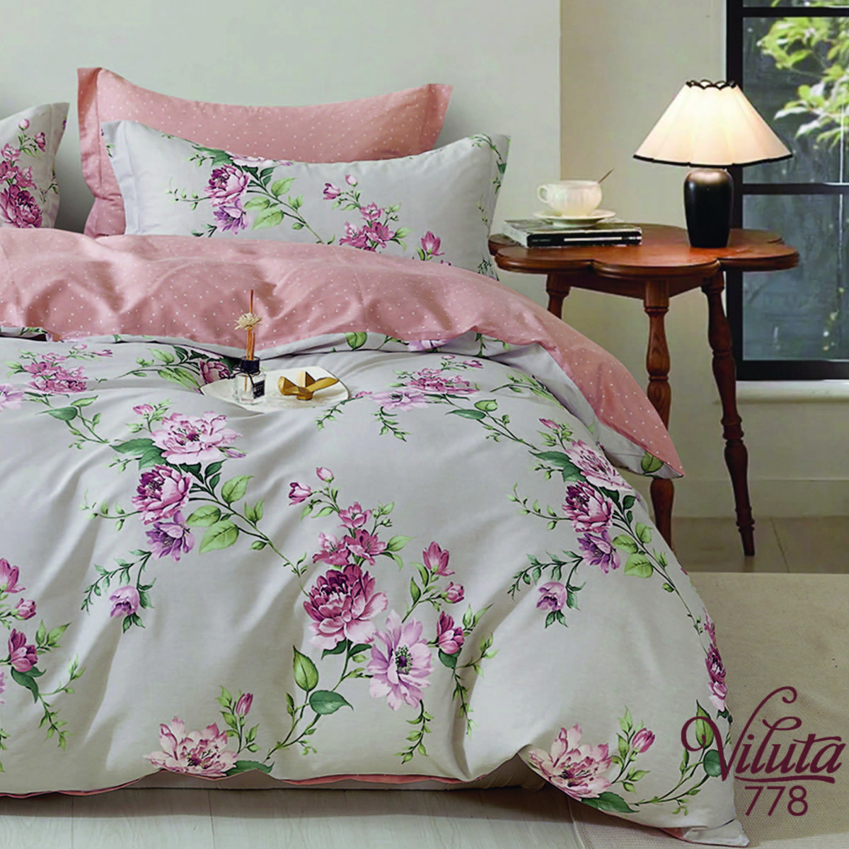 Комплект постельного белья Viluta Двуспальный Сатин Twill 778
