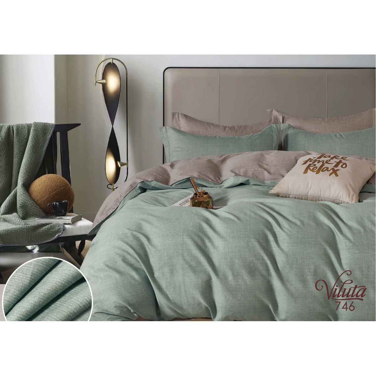 Комплект постельного белья Viluta Двуспальный Сатин Twill 746